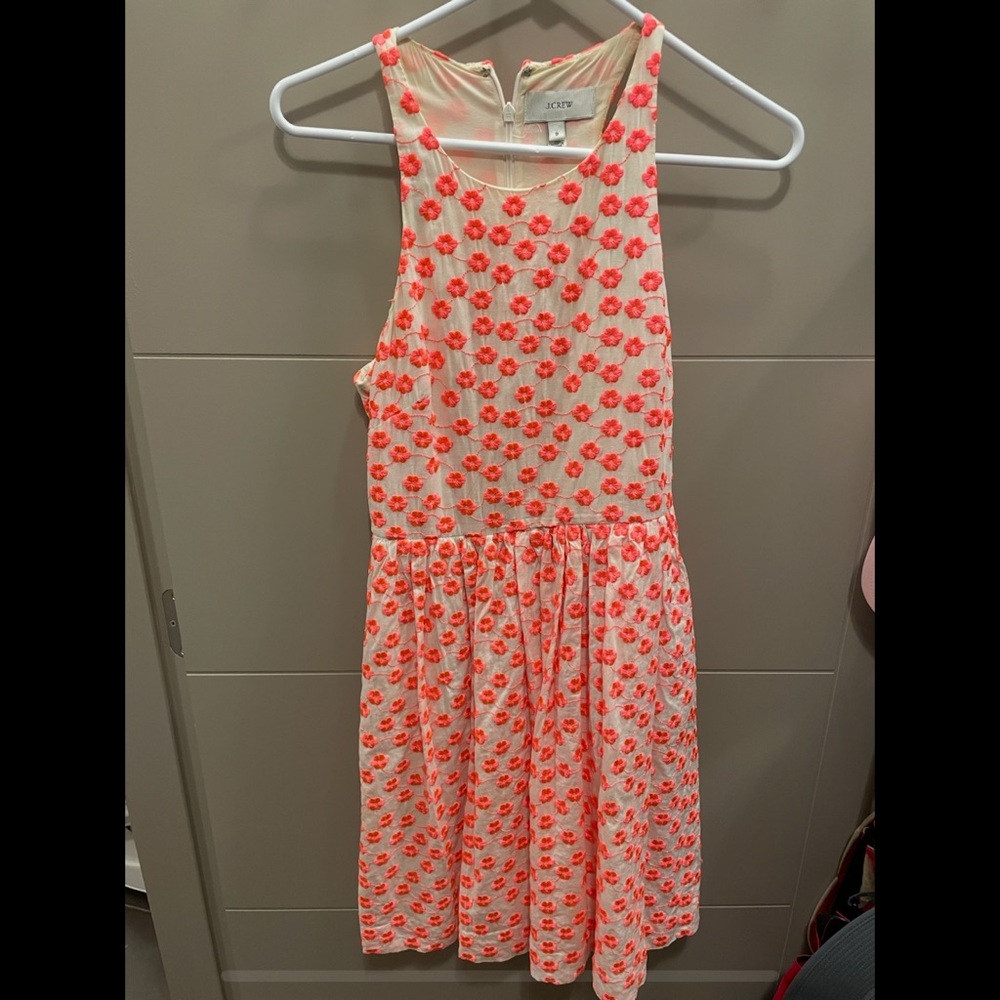 Floral Dress in Cream and Pink